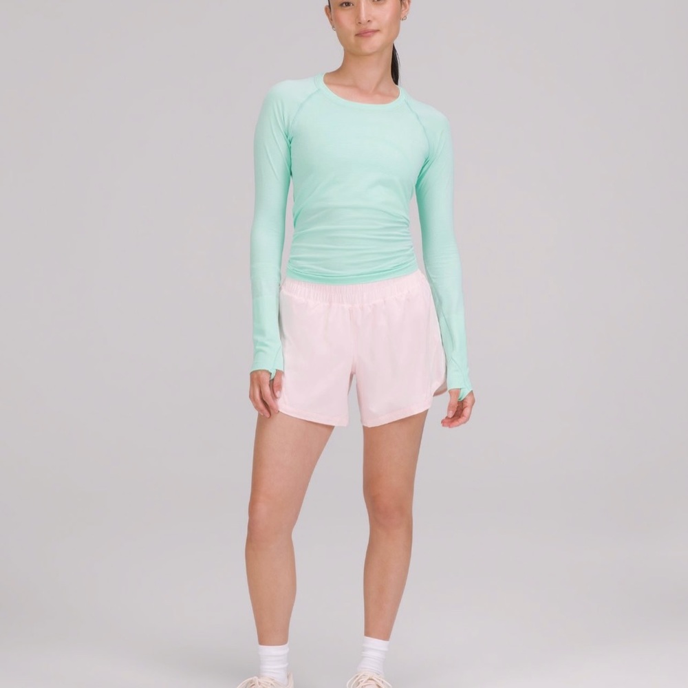 Lululemon Track That Mid-Rise Lined Short 5" 🍓Strawberry Milkshake Size 0